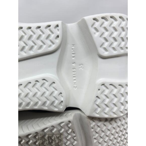 Charles and Keith Blue Red Hook Loop Closure Sneakers 35 - US 5 - Picture 8 of 8